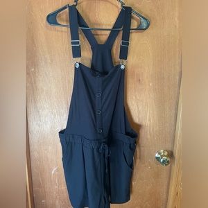 No Boundaries short black romper/shortalls size XXL 19 NWT